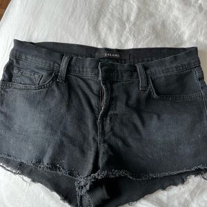 J Brand cut off black shorts